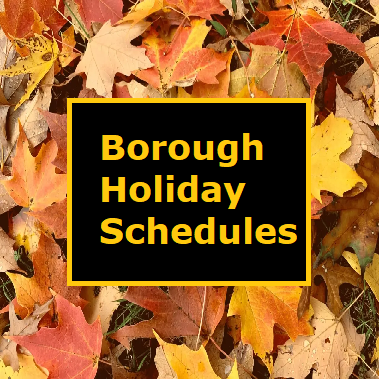 holiday schedules
