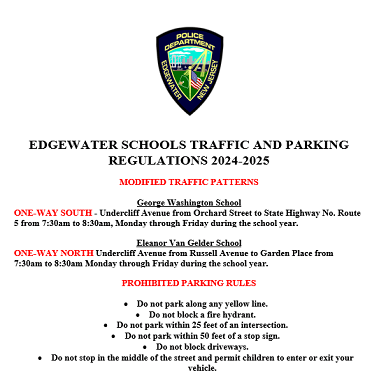 SCHOOL PARKING RULES