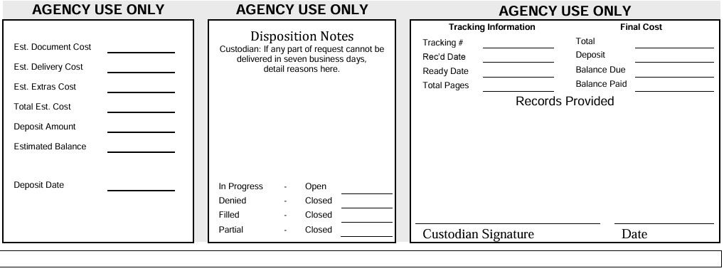 opra agency use only
