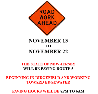 rt 5 road work