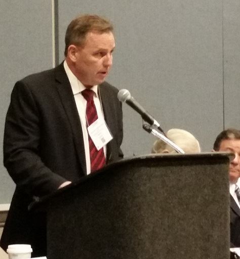 Mayor McPartland at League of Municipalities