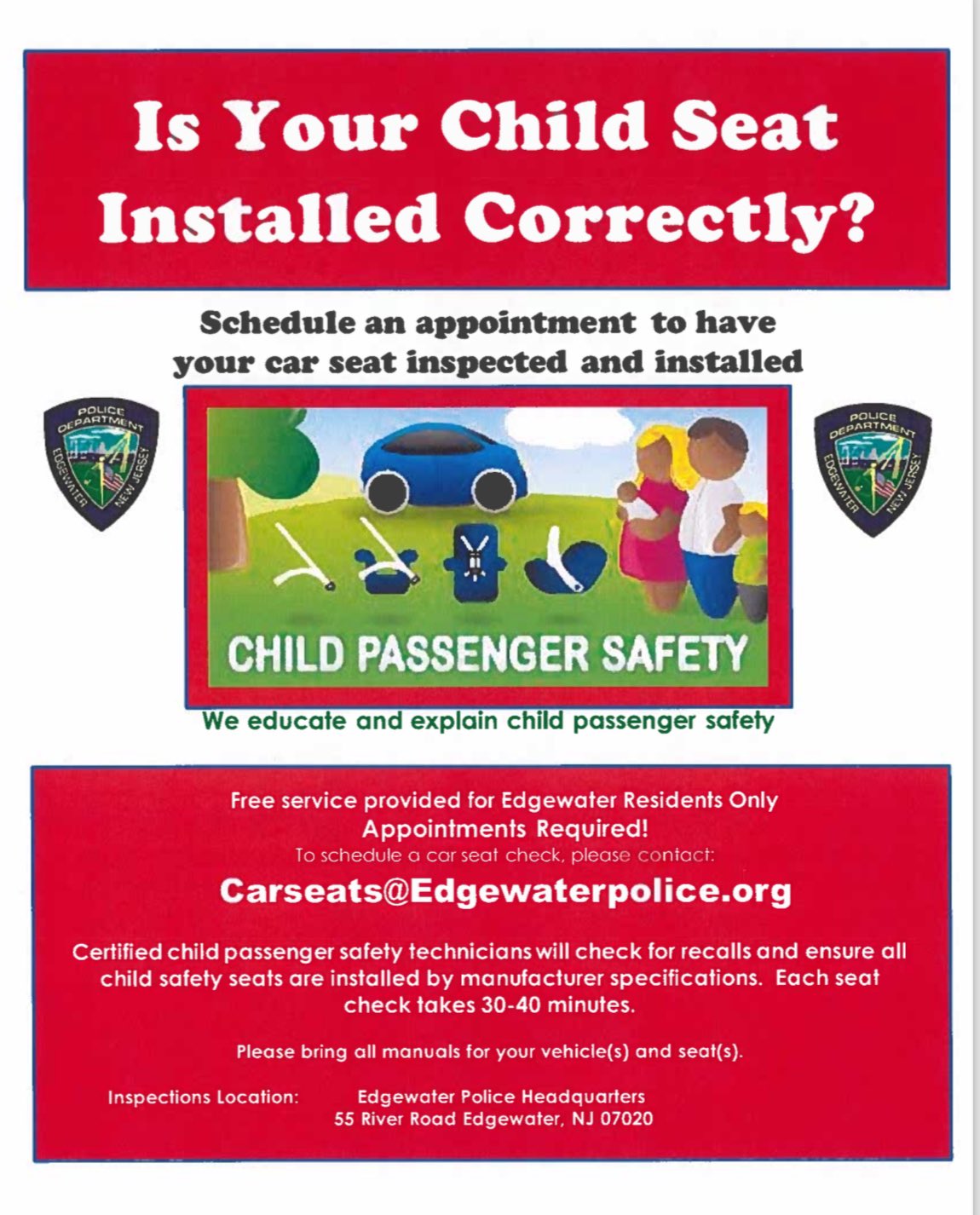 child seat checks