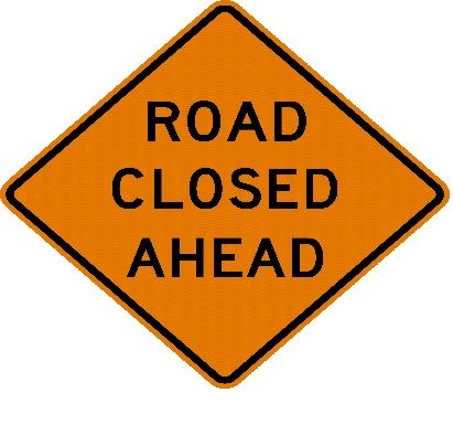 Road closed pic